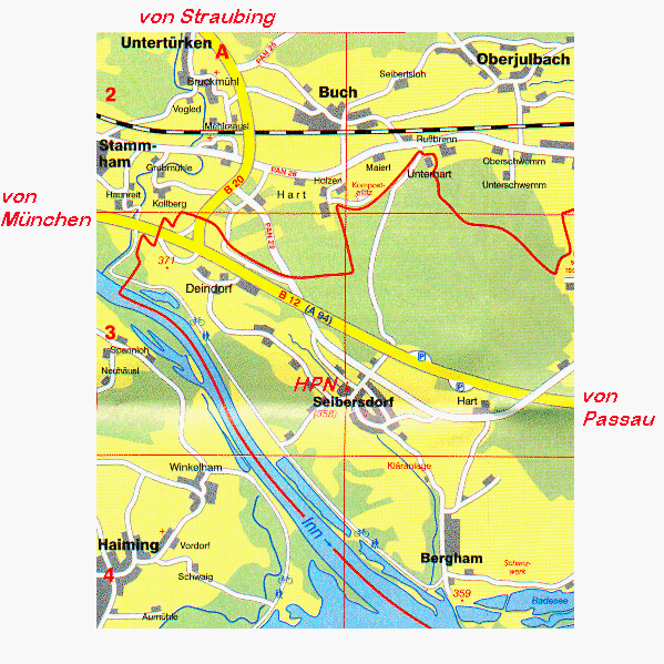 Anfahrt-Landkarte